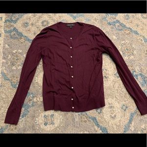 Ann Taylor button up cardigan with pearl details